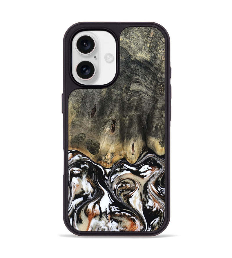 iPhone 17 Wood Phone Case - Kesha (Black & White, 809055)