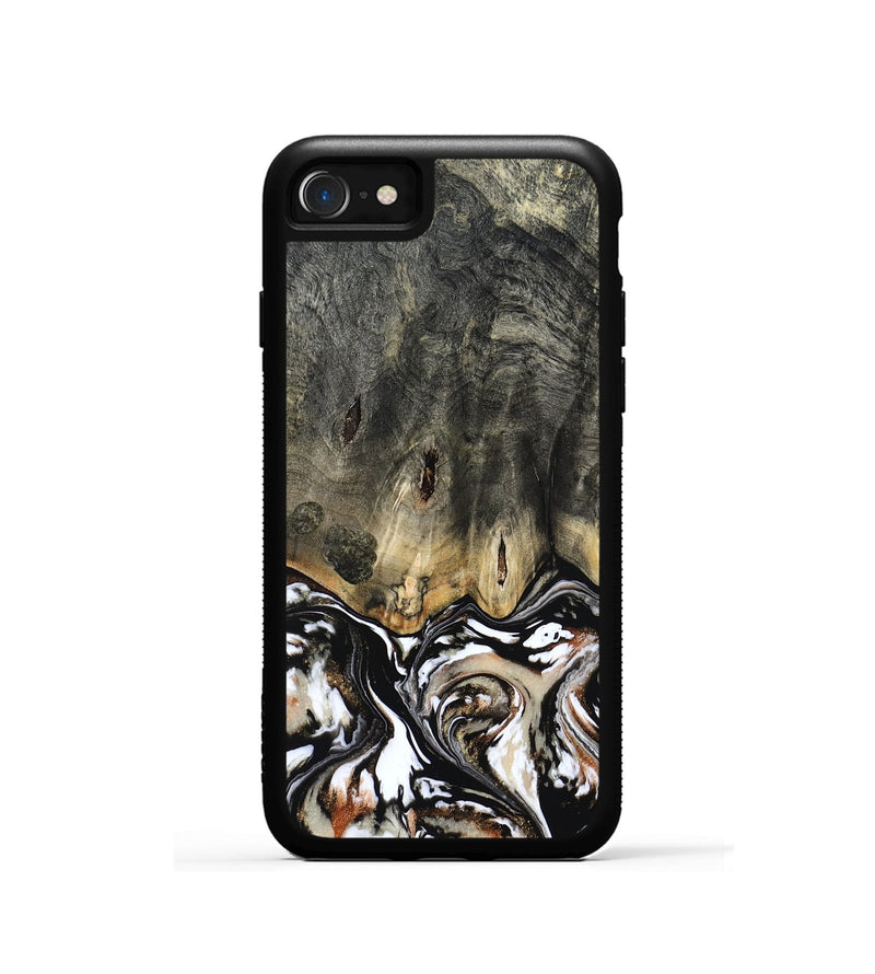 iPhone SE Wood Phone Case - Kesha (Black & White, 809055)