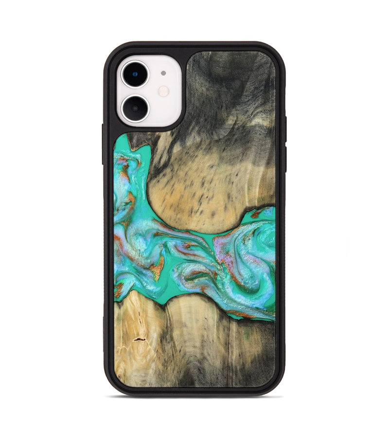 iPhone 11 Wood Phone Case - Jaiden (Green, 809060)