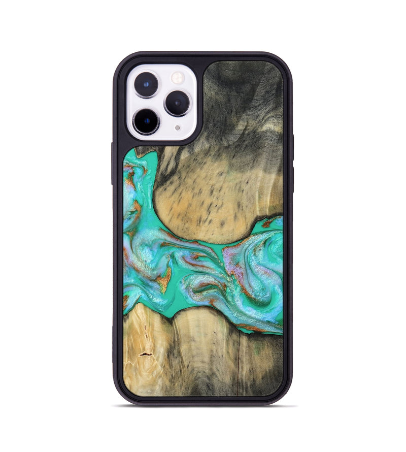 iPhone 11 Pro Wood Phone Case - Jaiden (Green, 809060)