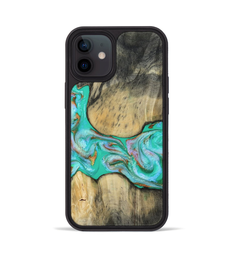 iPhone 12 Wood Phone Case - Jaiden (Green, 809060)