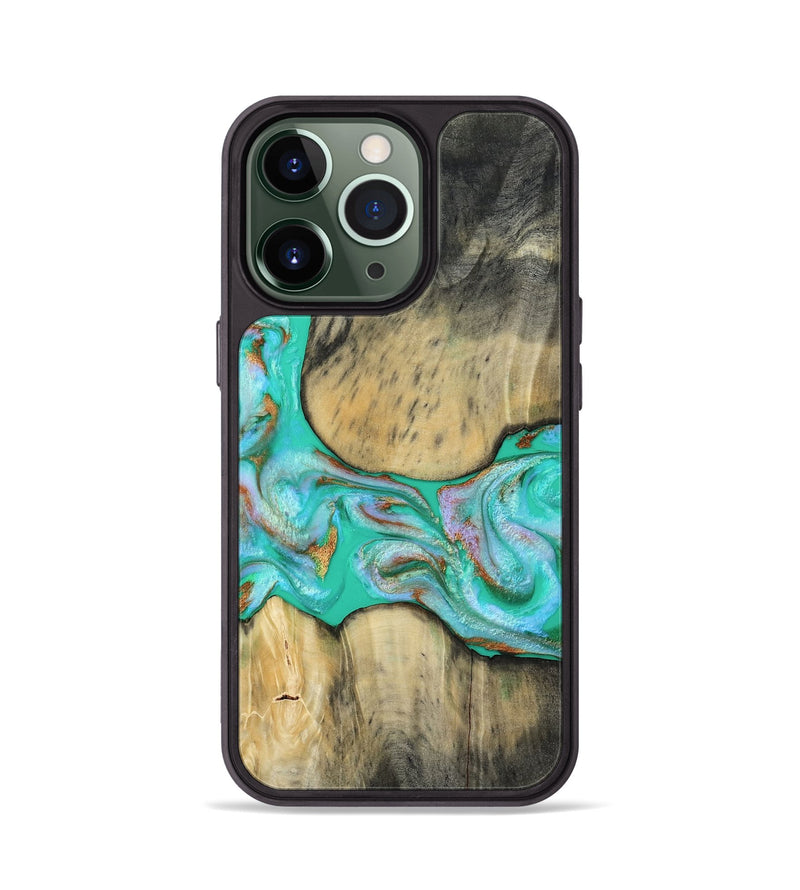 iPhone 13 Pro Wood Phone Case - Jaiden (Green, 809060)