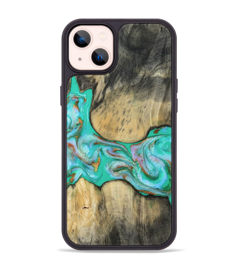 iPhone 14 Plus Wood Phone Case - Jaiden (Green, 809060)