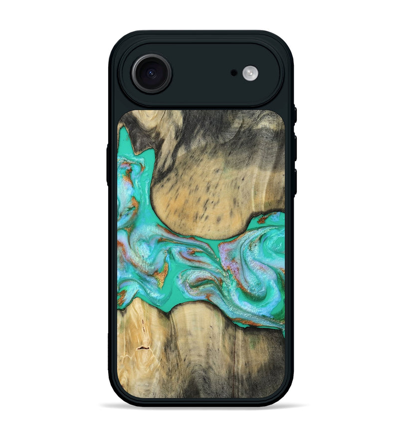 iPhone 17 Air Wood Phone Case - Jaiden (Green, 809060)