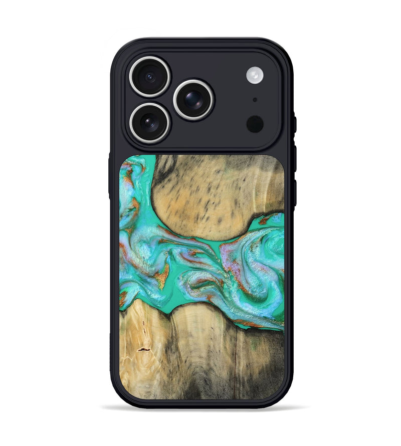 iPhone 17 Pro Wood Phone Case - Jaiden (Green, 809060)