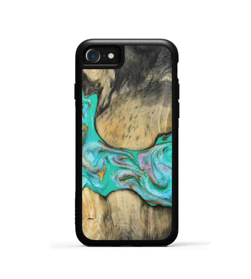 iPhone SE Wood Phone Case - Jaiden (Green, 809060)