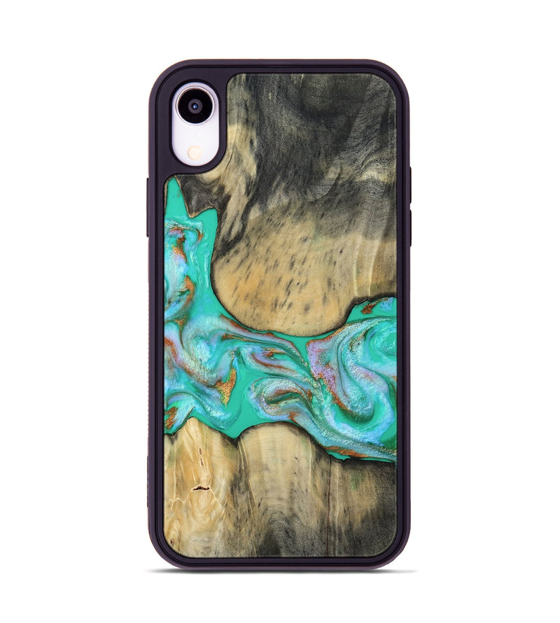 iPhone Xr Wood Phone Case - Jaiden (Green, 809060)