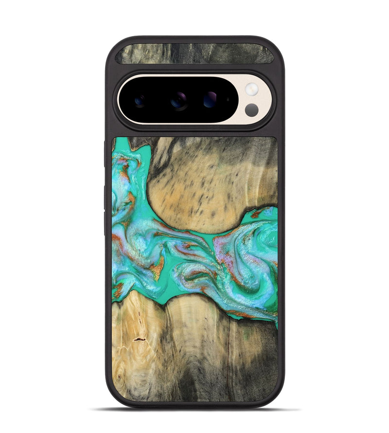 Pixel 10 Pro Wood Phone Case - Jaiden (Green, 809060)