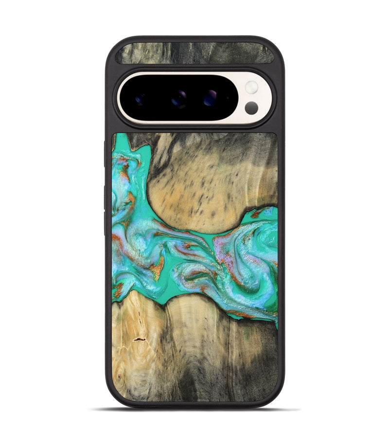 Pixel 9 Wood Phone Case - Jaiden (Green, 809060)