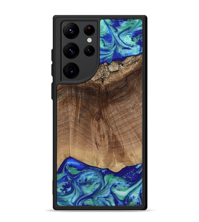 Galaxy S22 Ultra Wood Phone Case - Raiden (Blue, 809061)