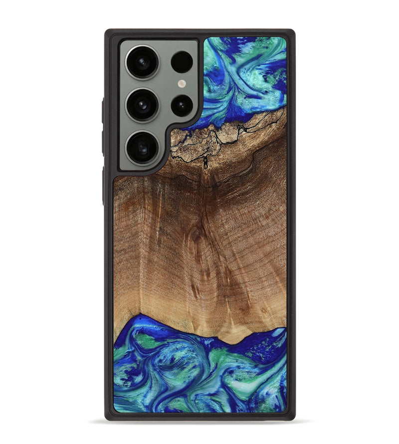 Galaxy S23 Ultra Wood Phone Case - Raiden (Blue, 809061)