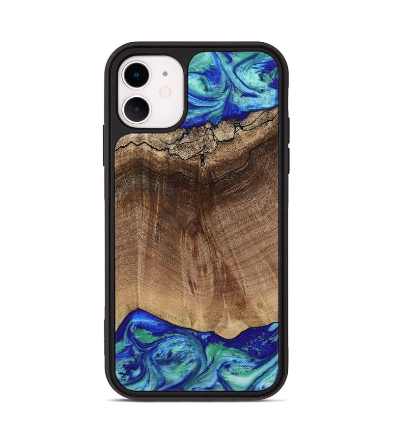 iPhone 11 Wood Phone Case - Raiden (Blue, 809061)