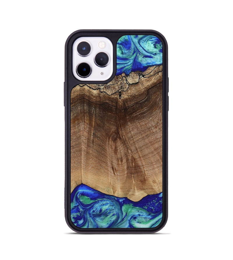 iPhone 11 Pro Wood Phone Case - Raiden (Blue, 809061)