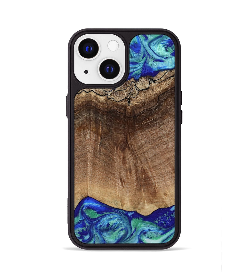 iPhone 13 Wood Phone Case - Raiden (Blue, 809061)