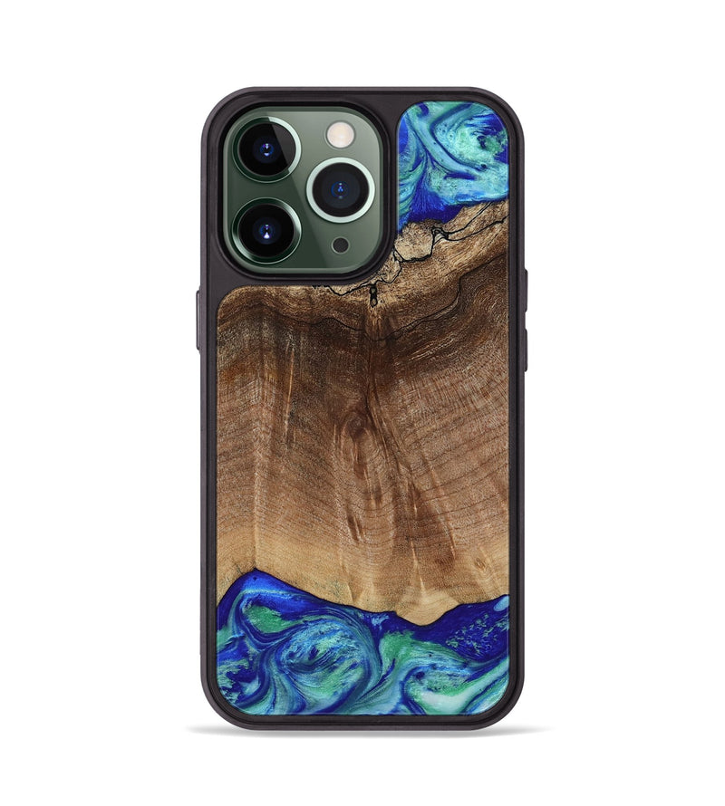 iPhone 13 Pro Wood Phone Case - Raiden (Blue, 809061)