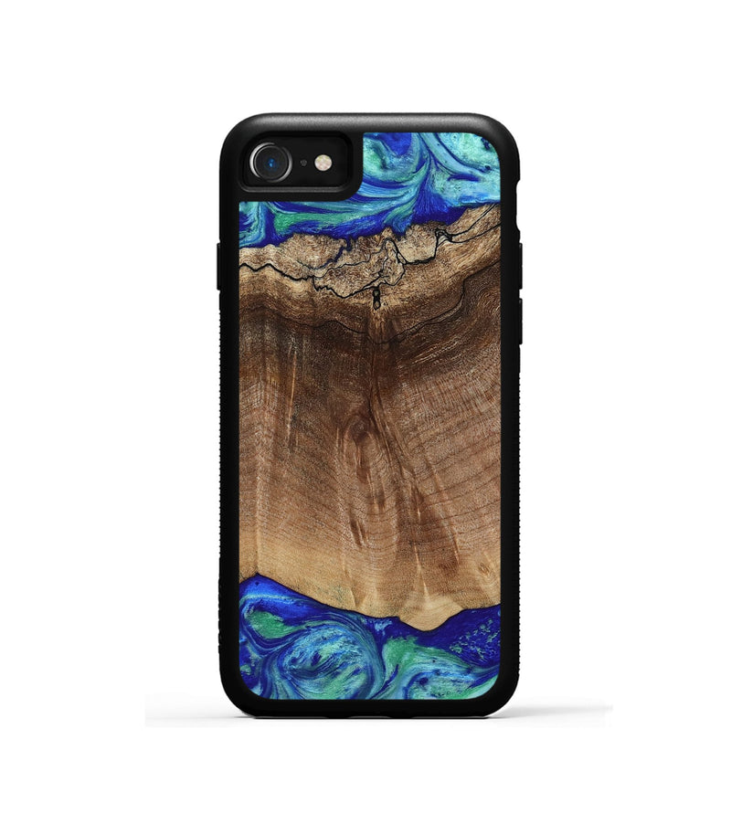 iPhone SE Wood Phone Case - Raiden (Blue, 809061)