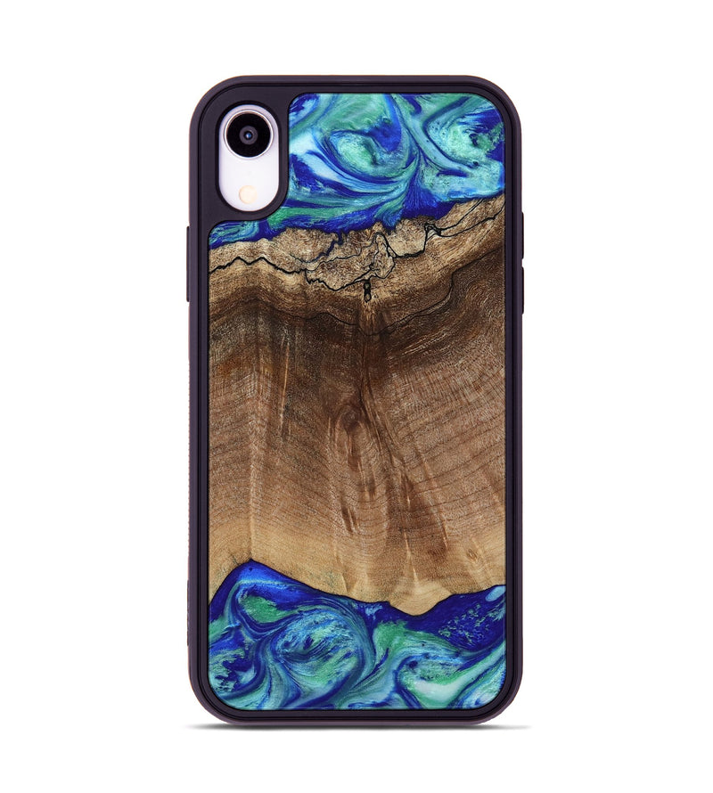 iPhone Xr Wood Phone Case - Raiden (Blue, 809061)
