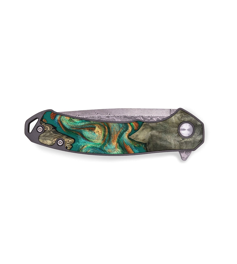 EDC Wood Pocket Knife - Keshawn (Green, 809064)
