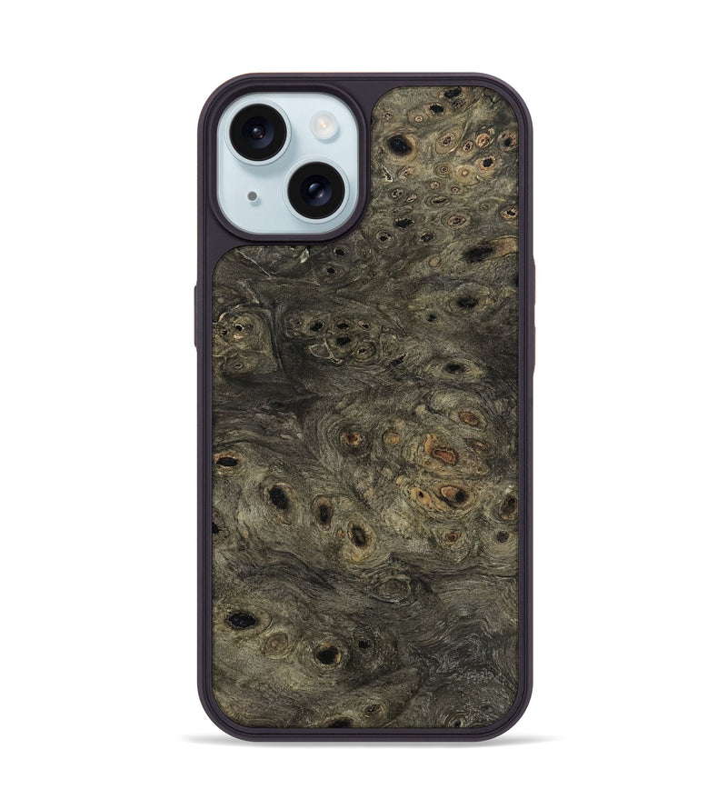 iPhone 15 Wood Phone Case - Deirdre (Wood Burl, 809081)