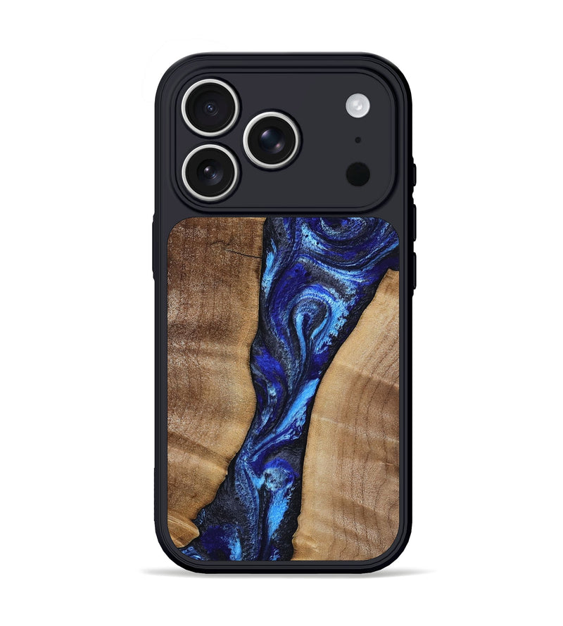iPhone 17 Pro Wood Phone Case - Ouida (Blue, 809089)