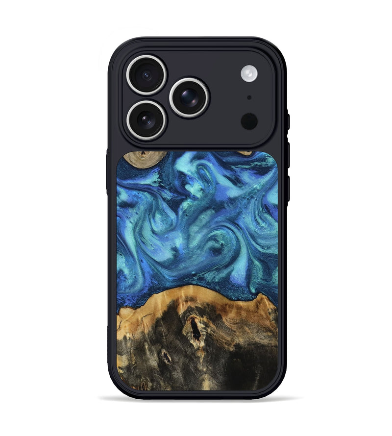 iPhone 17 Pro Wood Phone Case - Kiarra (Blue, 809149)