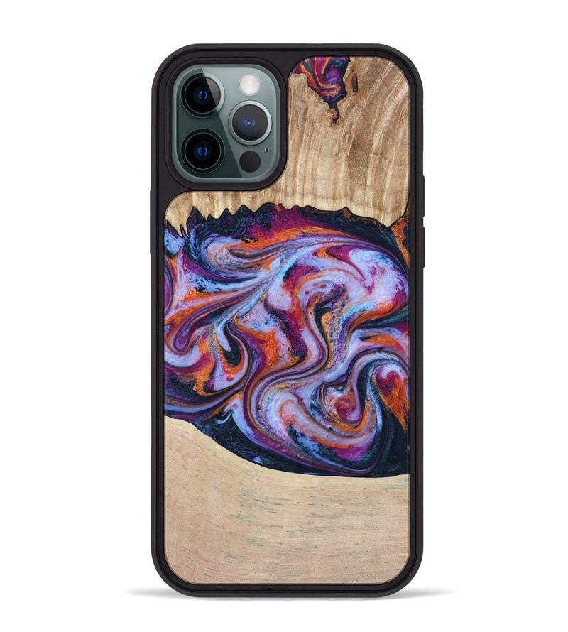 iPhone 12 Pro Max Wood Phone Case - Wesson (Blue, 809150)