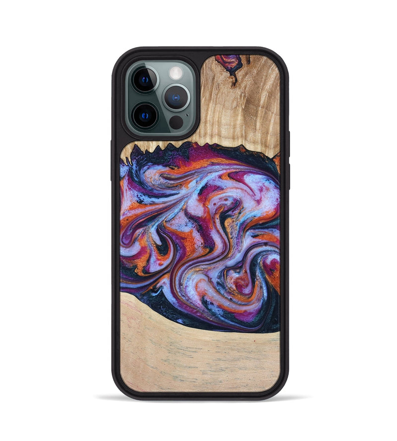 iPhone 12 Pro Wood Phone Case - Wesson (Blue, 809150)