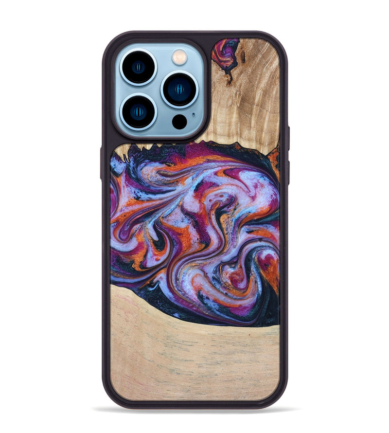 iPhone 14 Pro Max Wood Phone Case - Wesson (Blue, 809150)