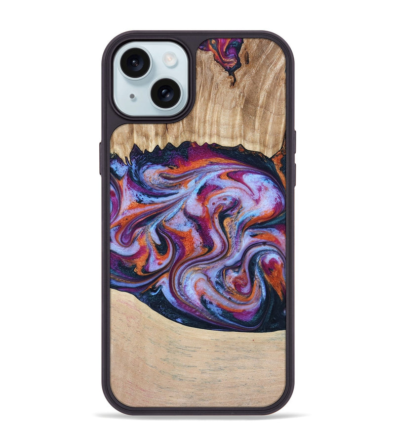 iPhone 15 Plus Wood Phone Case - Wesson (Blue, 809150)
