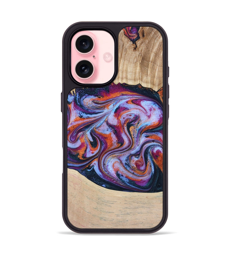 iPhone 16 Wood Phone Case - Wesson (Blue, 809150)