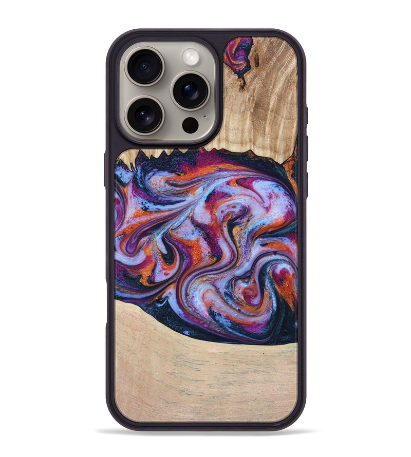 iPhone 16 Pro Max Wood Phone Case - Wesson (Blue, 809150)