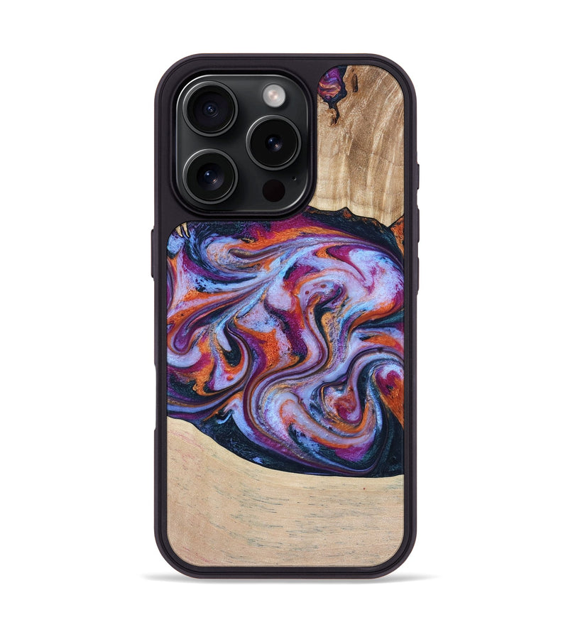 iPhone 16 Pro Wood Phone Case - Wesson (Blue, 809150)