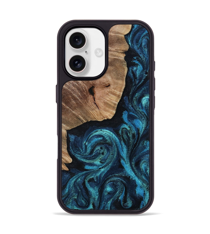 iPhone 17 Wood Phone Case - Darrius (Blue, 809153)