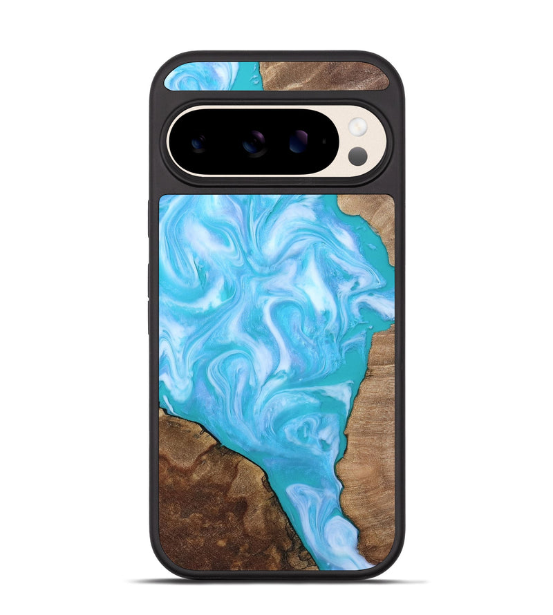 Pixel 10 Pro Wood Phone Case - Baylee (Blue, 809155)