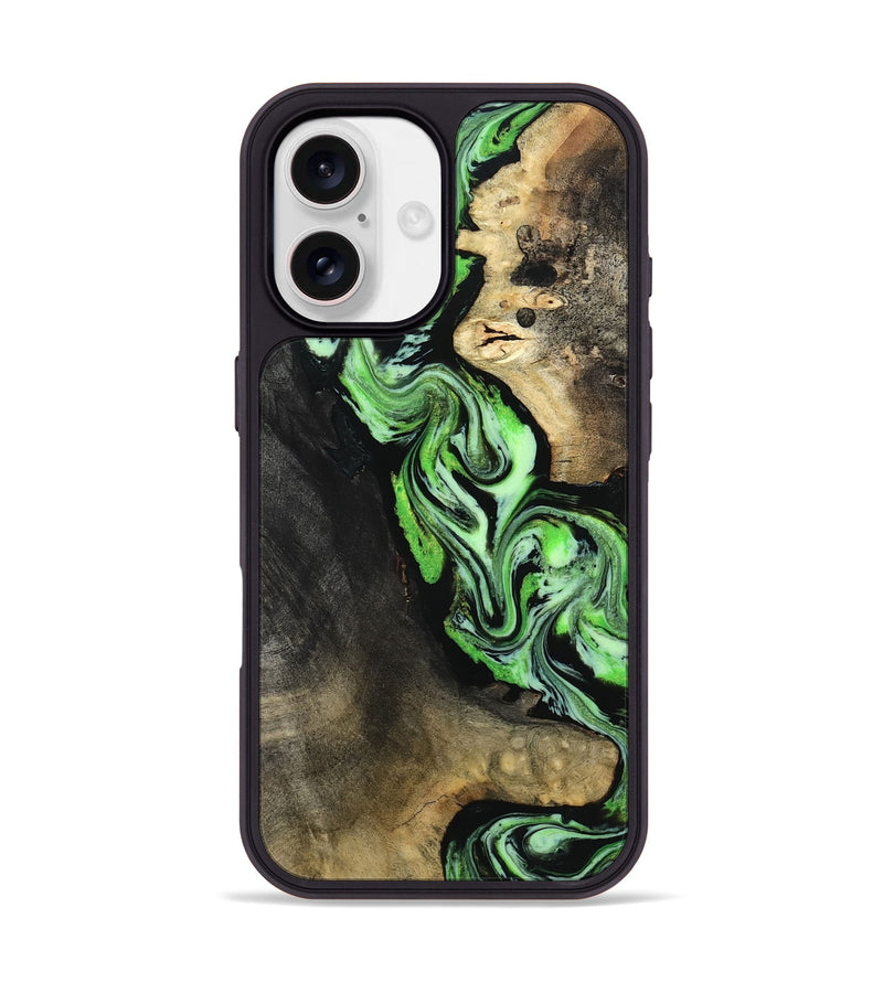 iPhone 17 Wood Phone Case - Aiden (Green, 809156)