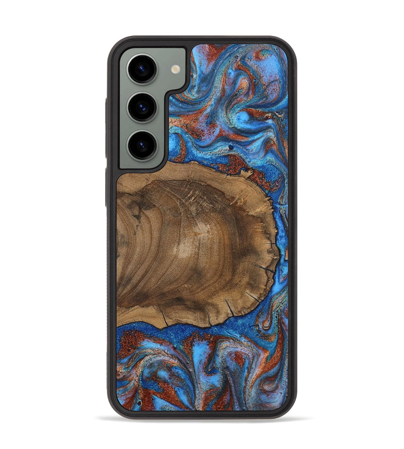 Galaxy S23 Plus Wood Phone Case - Andre (Teal & Gold, 809218)