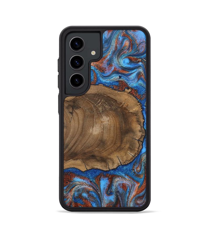Galaxy S24 Wood Phone Case - Andre (Teal & Gold, 809218)