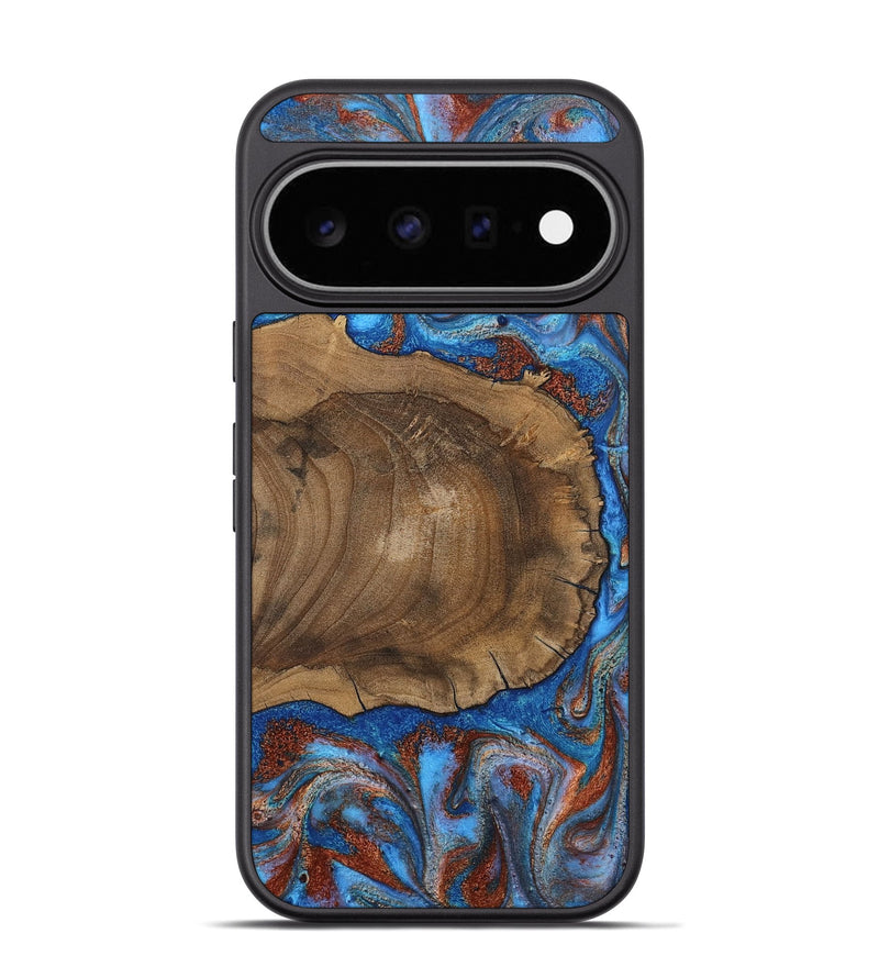 Pixel 11 Pro Wood Phone Case - Andre (Teal & Gold, 809218)