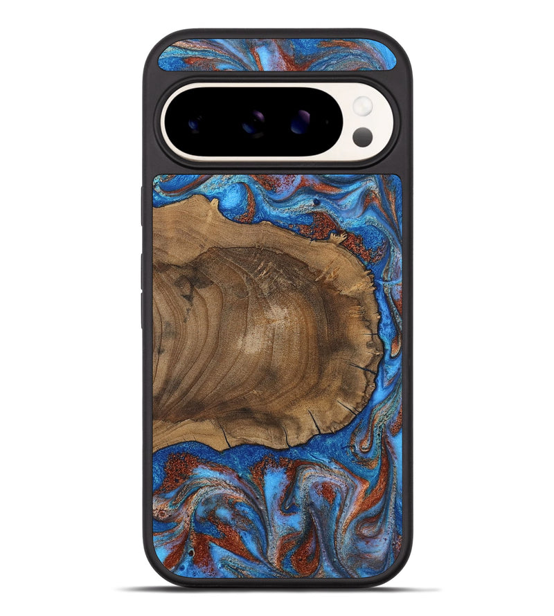 Pixel 9 Pro XL Wood Phone Case - Andre (Teal & Gold, 809218)