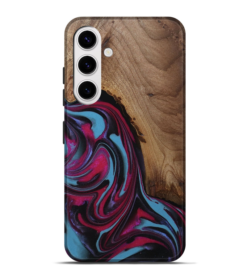 Galaxy S25 Plus Wood Live Edge Phone Case - Raymon (Red, 809253)
