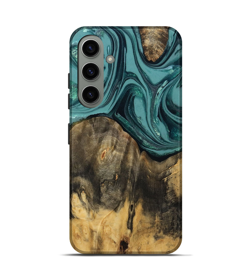 Galaxy S24 Wood Live Edge Phone Case - Coleson (Green, 809263)