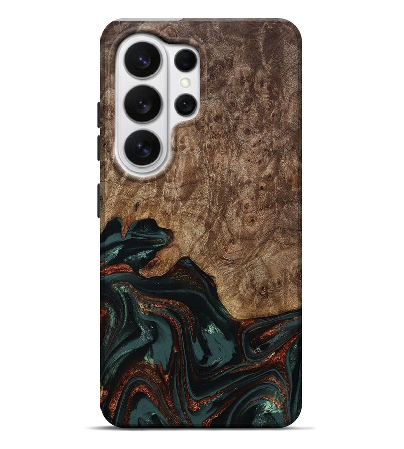 Galaxy S26 Ultra Wood Live Edge Phone Case - Jaliyah (Green, 809290)