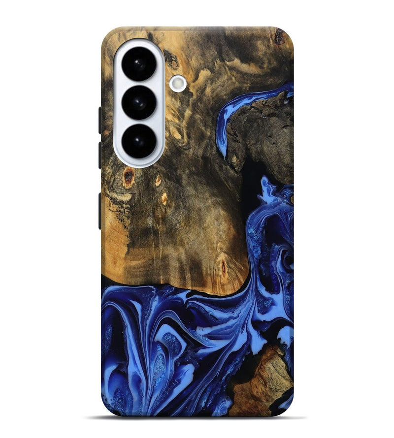 Galaxy S26 Plus Wood Live Edge Phone Case - Aylani (Blue, 809307)