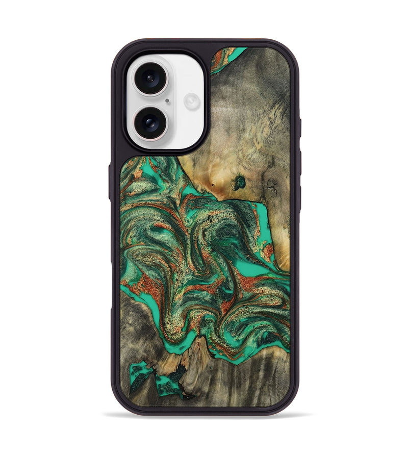 iPhone 17 Wood Phone Case - Eliel (Green, 809318)
