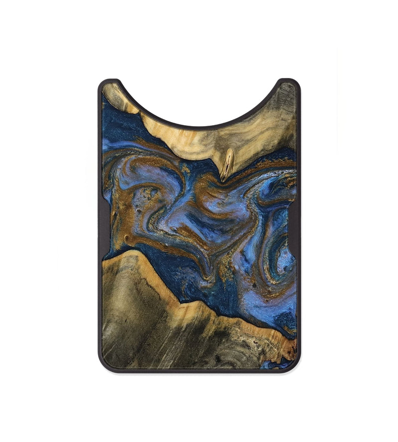 Alloy Wood Wallet - Lance (Teal & Gold, 809406)
