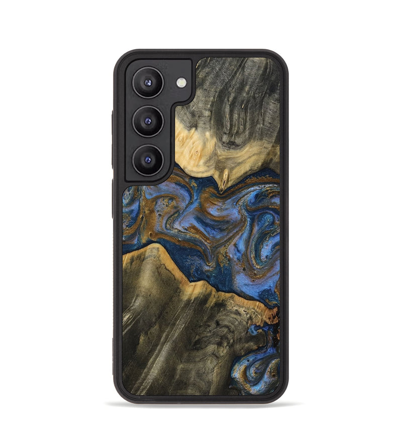 Galaxy S23 Wood Phone Case - Lance (Teal & Gold, 809406)