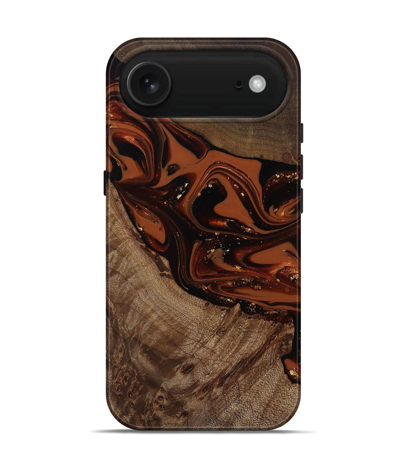 iPhone 17 Air Wood Live Edge Phone Case - Mertie (Red, 809434)