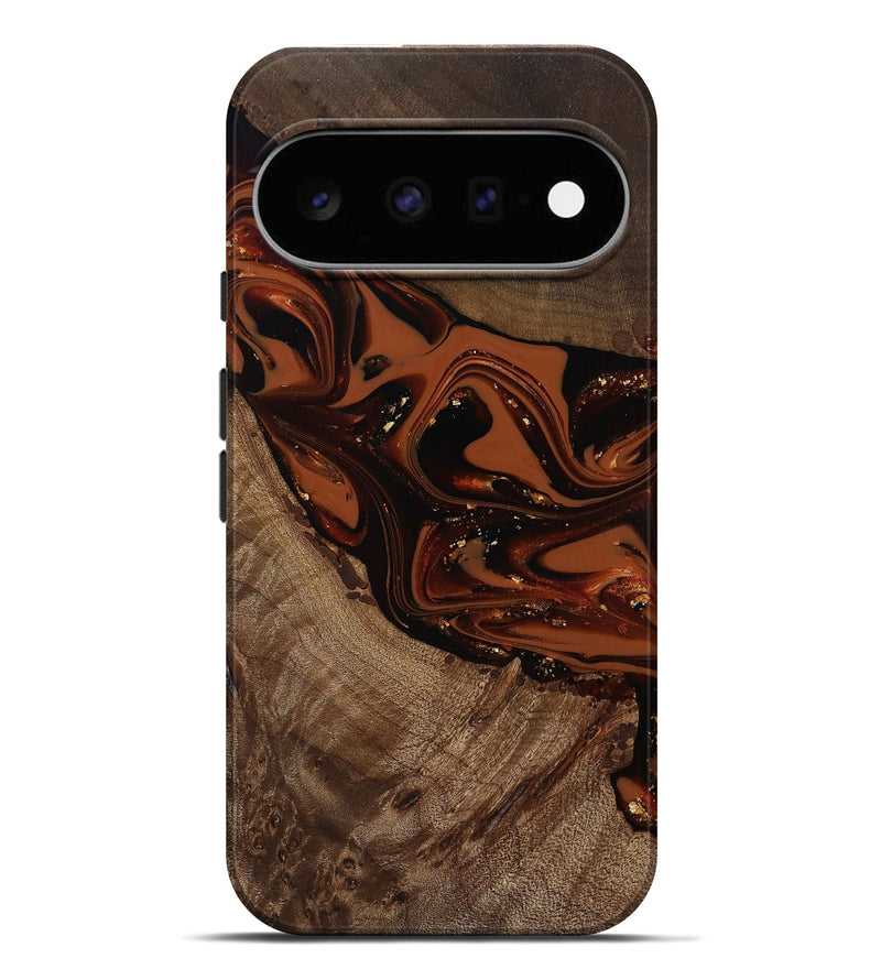Pixel 11 Pro XL Wood Live Edge Phone Case - Mertie (Red, 809434)