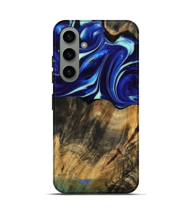 Galaxy S24 Wood Live Edge Phone Case - Vernice (Blue, 809439)