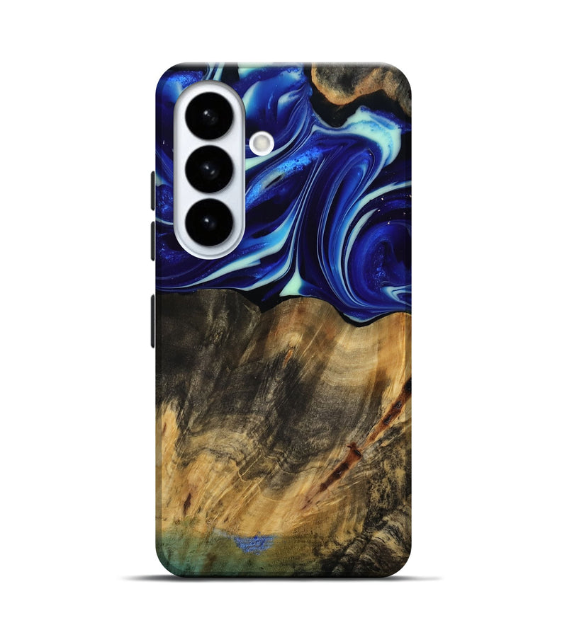 Galaxy S26 Wood Live Edge Phone Case - Vernice (Blue, 809439)